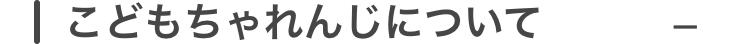 こどもちゃれんじについて